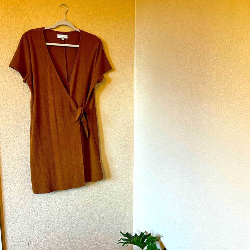 Madewell Mustard Crossbody Dress